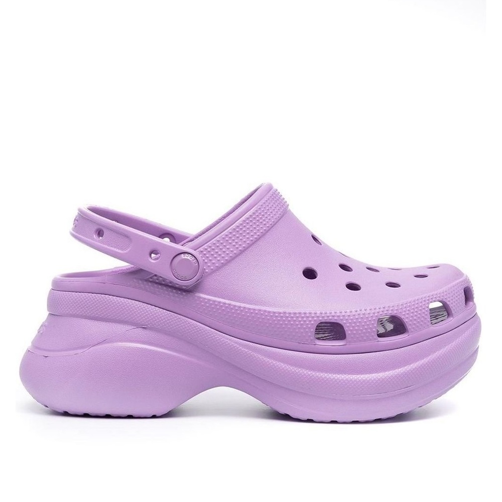 Crocs Classic Bae Platform Clogs Shoes Lavender Lilac